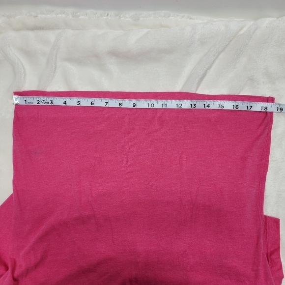 🌴3/$15🌴 women's large hot pink super soft short sleeved top with bling - Picture 8 of 12